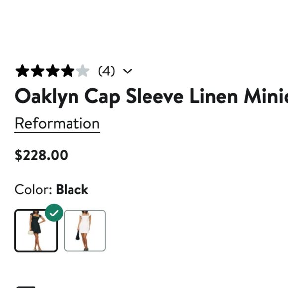 Oaklyn Cap Sleeve Linen Minidress size 2 NWT - Picture 3 of 9